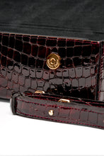 Load image into Gallery viewer, Tita Bag - Croco Edition, Bordeaux