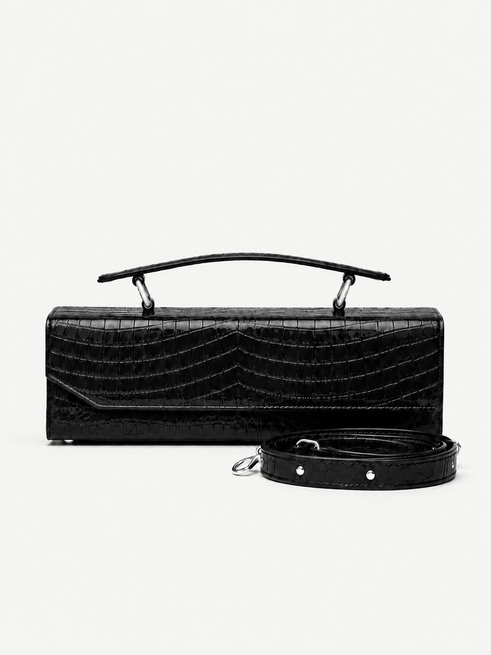 Tita Bag - Croco Edition, Black