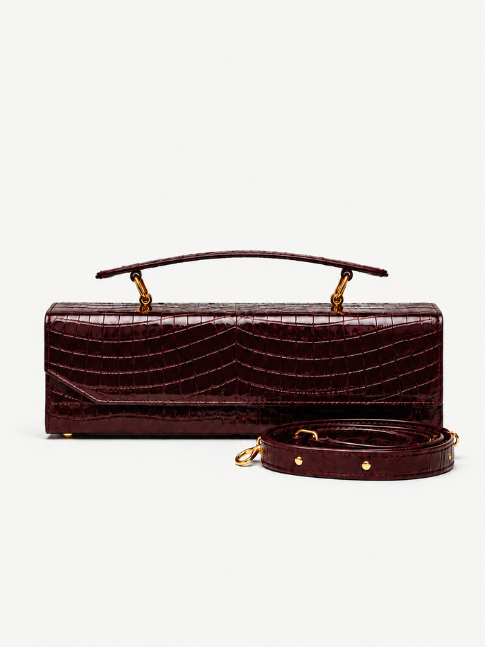 Tita Bag - Croco Edition, Bordeaux