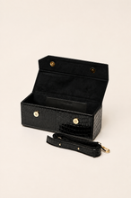 Load image into Gallery viewer, Tita Bag - Croco Edition, Black