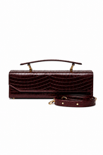 Charger l'image dans la galerie, Le Sac Tita - Edition Croco, Bordeaux [PRE-COMMANDE] + Card Holder
