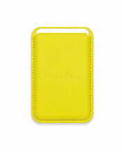 Charger l'image dans la galerie, Porte-cartes Magnétique en Cuir Jaune
