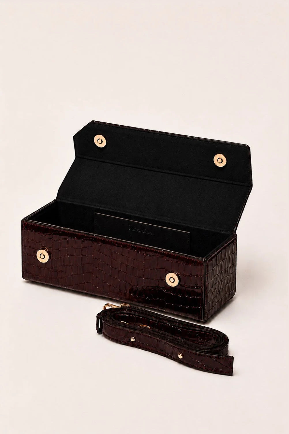 Le Sac Tita - Edition Croco, Bordeaux + Card Holder