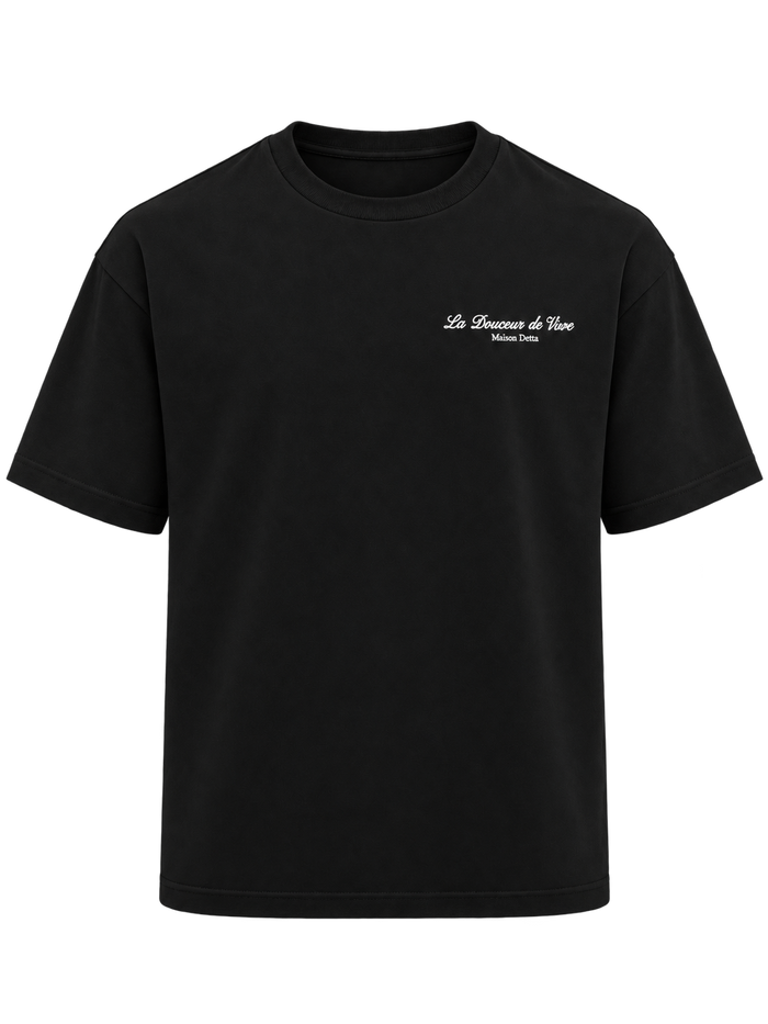 T-shirt Noir - Douceur de Vivre